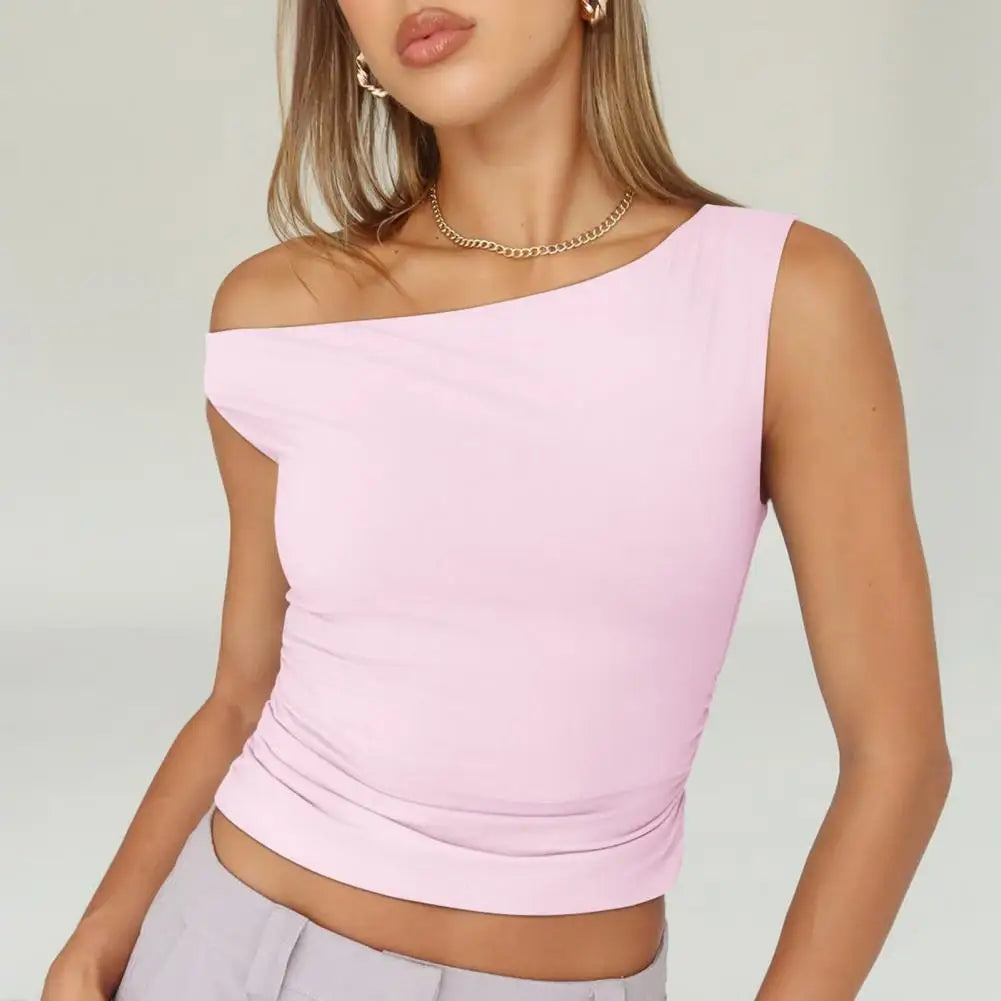 Sylvie Asymmetric One Shoulder Top