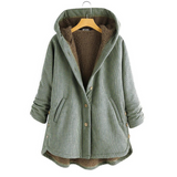 Alana Hooded Checkered Sherpa Jacket