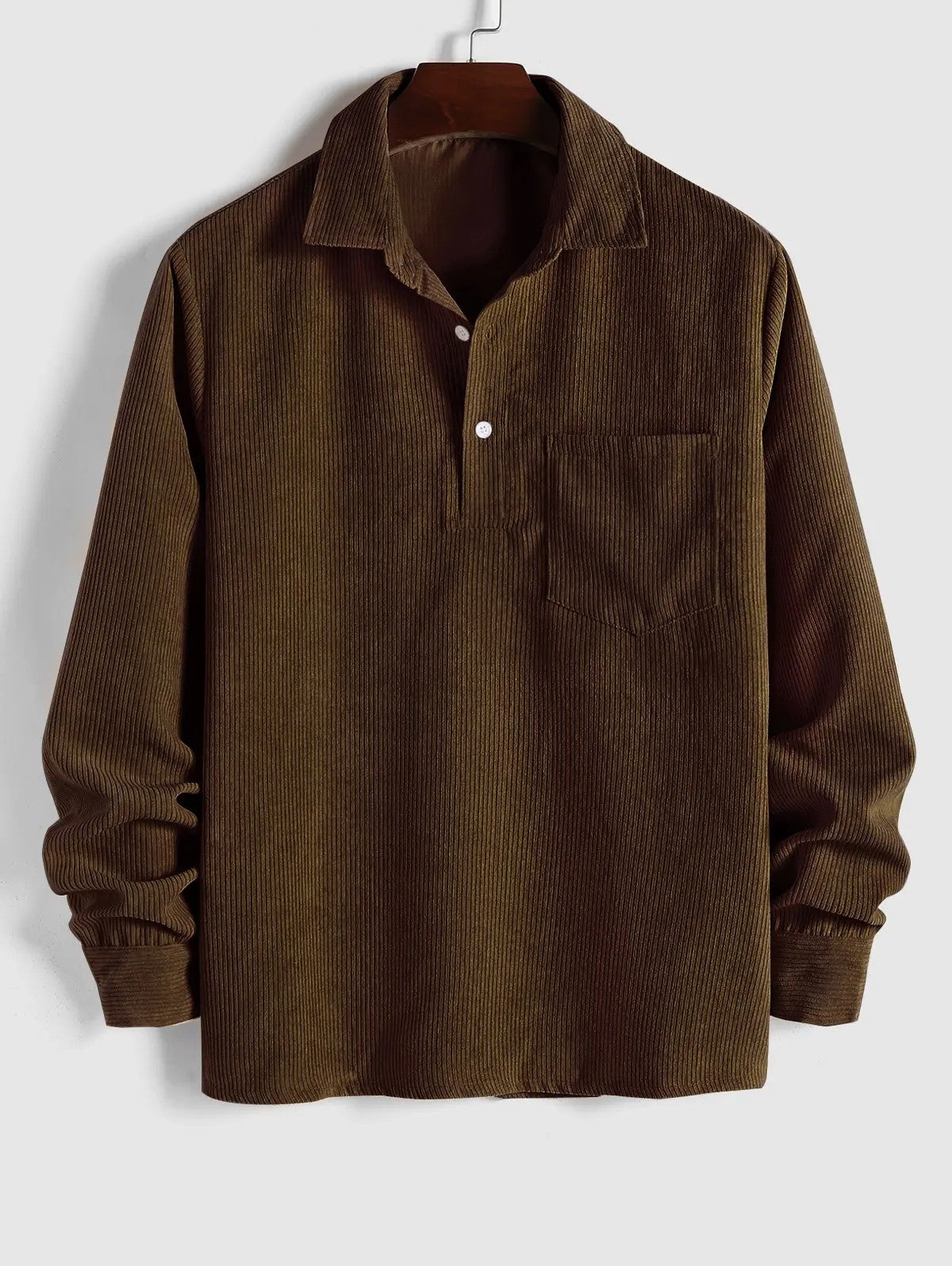 Darcy Half-Button Corduroy Shirt