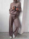 Mila 2-Piece Turtleneck Knit Lounge Set