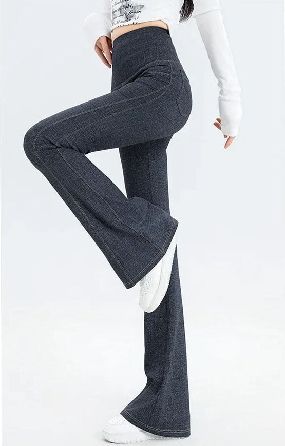 Porter Ultra-Stretch Denim Look Active Flare Pants