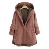 Alana Hooded Checkered Sherpa Jacket