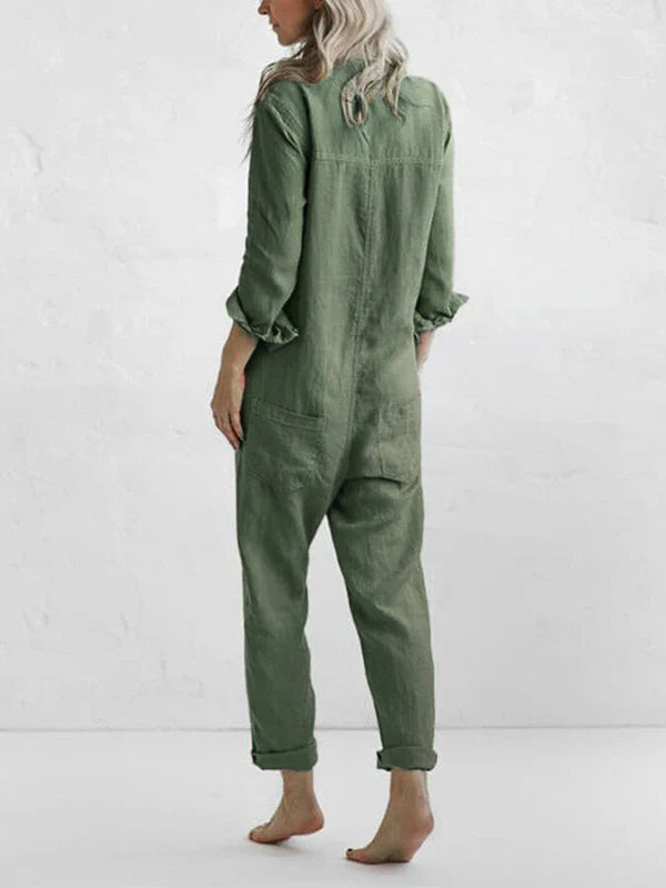 Gwen Long Sleeve Shirt Jumpsuit