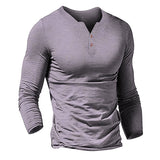 Reid Men's Long Sleeve Henley Shirt