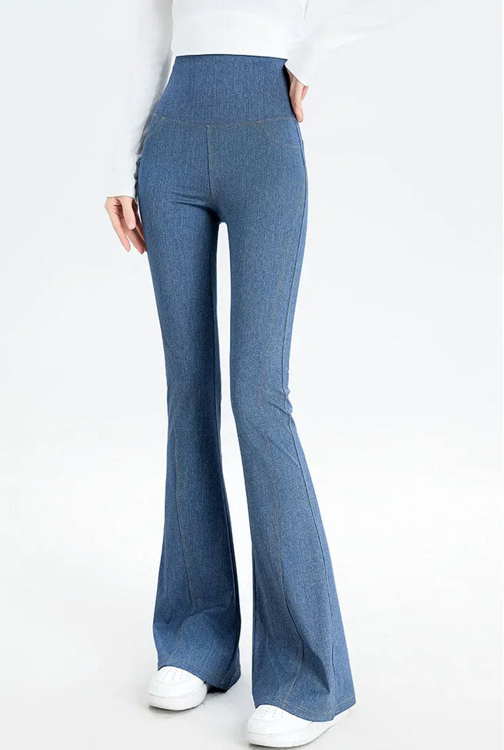 Porter Ultra-Stretch Denim Look Active Flare Pants