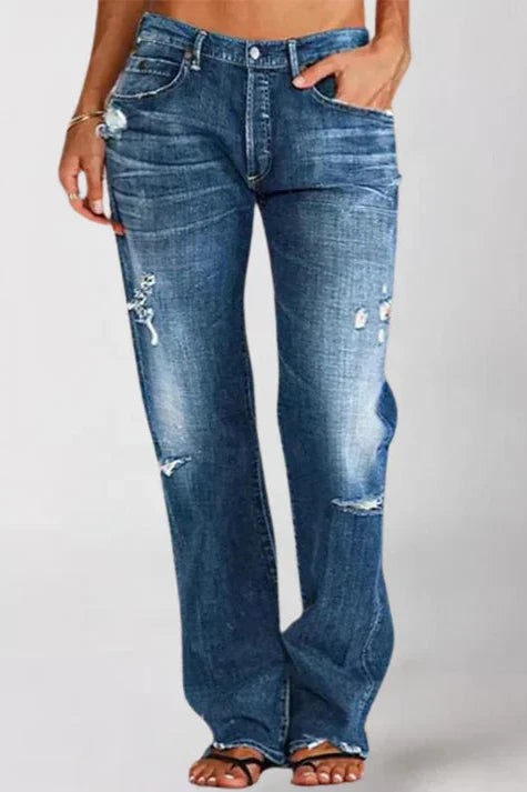 Cleo Mid Rise Relaxed Fit Jeans