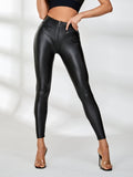 Siren Sculpting PU Zip Leggings