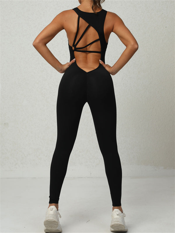 Alayna Strappy Open-Back Active Jumpsuit