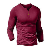 Reid Men's Long Sleeve Henley Shirt