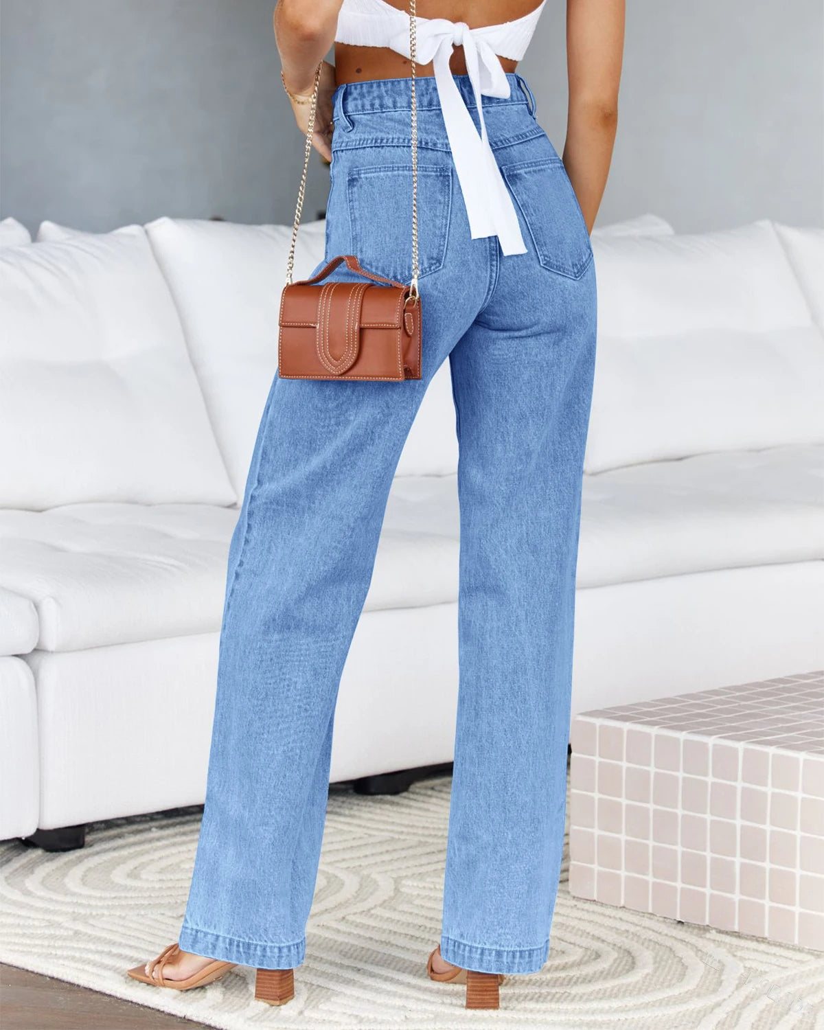 Whitley Classic Stretch Wide Leg Jeans