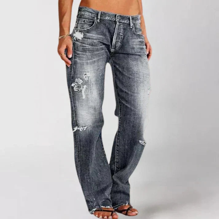 Cleo Mid Rise Relaxed Fit Jeans