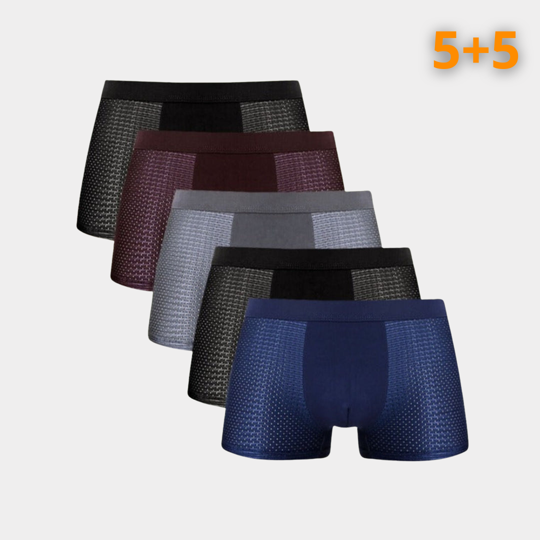 BamBriefs 5-Pack Men's Bamboo Boxer Briefs (+5 FREE TODAY ONLY!)