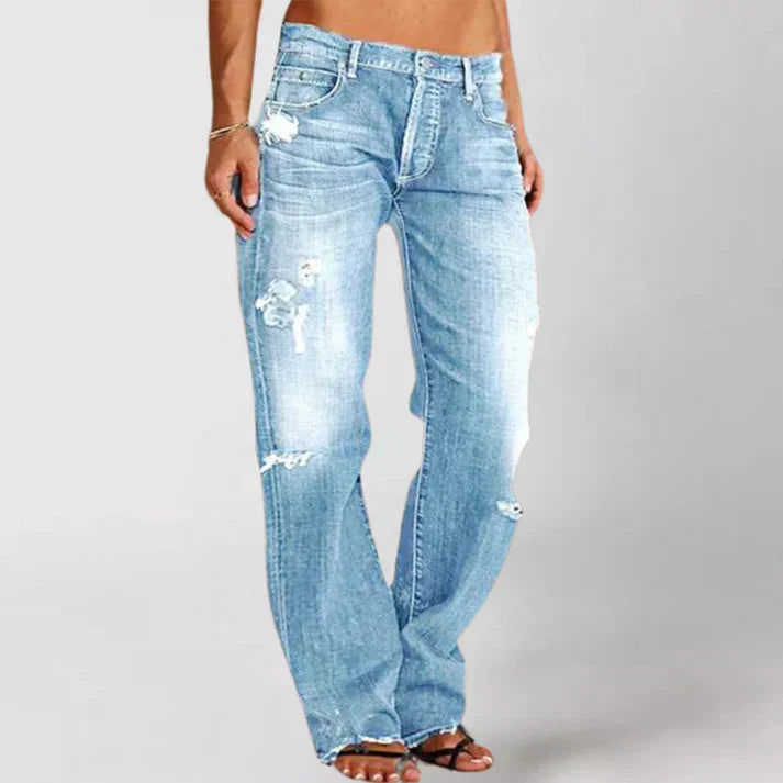 Cleo Mid Rise Relaxed Fit Jeans