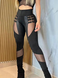 Isadora Mesh Panel Buckle Leggings