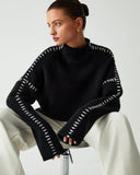 Maisie Contrast Stitch Knit Jumper