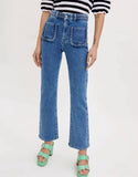 Zadie Braided Kick Flare Jeans