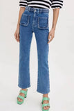 Zadie Braided Kick Flare Jeans