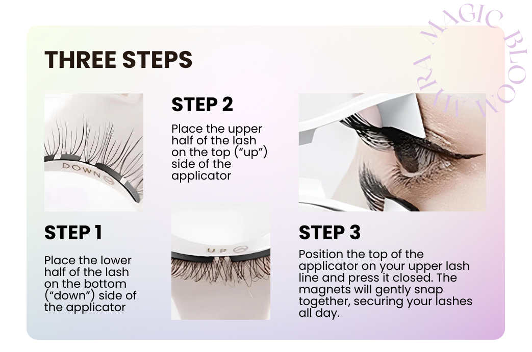 Magic Bloom Reusable Magnetic False Lashes - BUY 1 GET 1 FREE