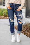 Miracle Sculpting Distressed Boyfriend Jeans