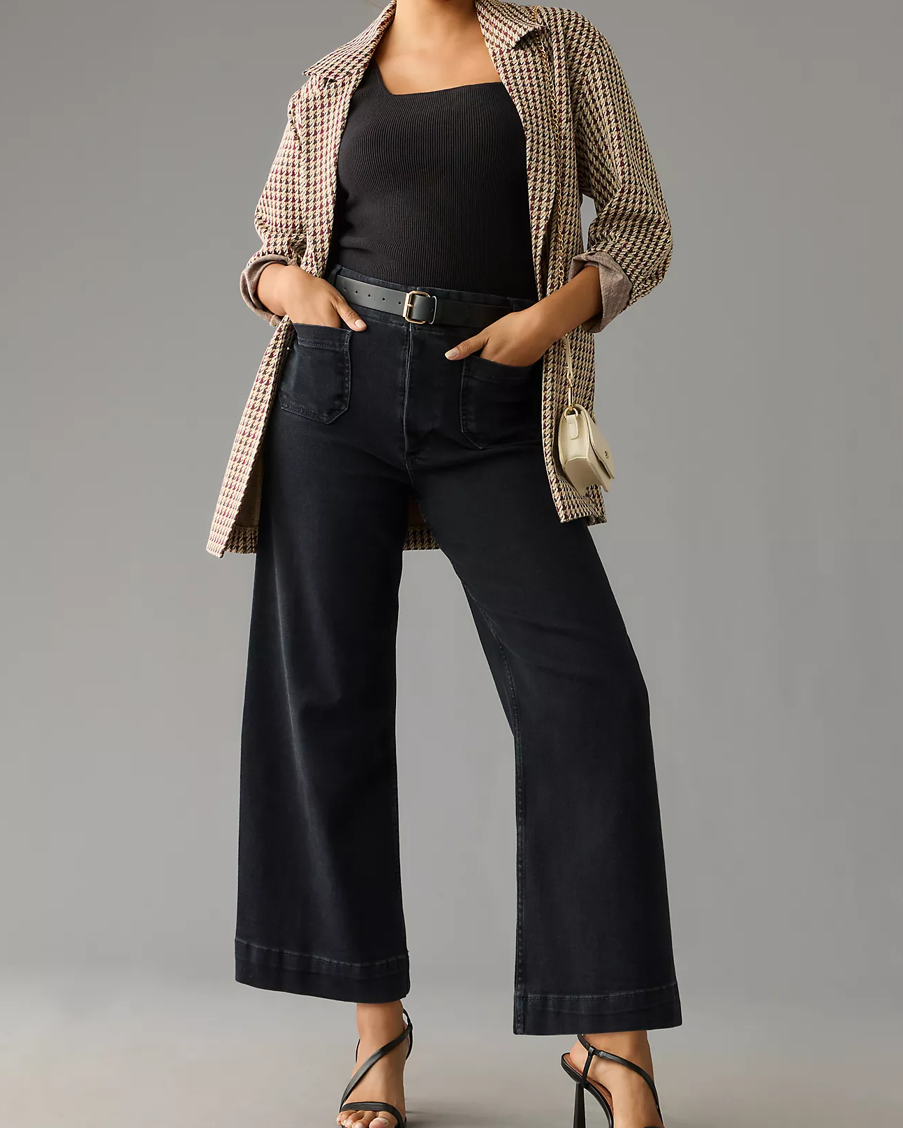 Miracle Sculpting Cropped Wide Leg Jeans