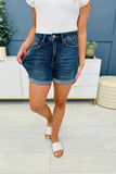 Miracle Sculpting Cuffed Denim Shorts