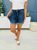 Myracle Sculpting Cuffed Denim Shorts