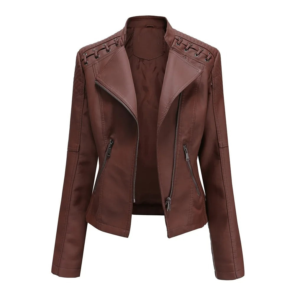 Nova Vegan Leather Biker Jacket