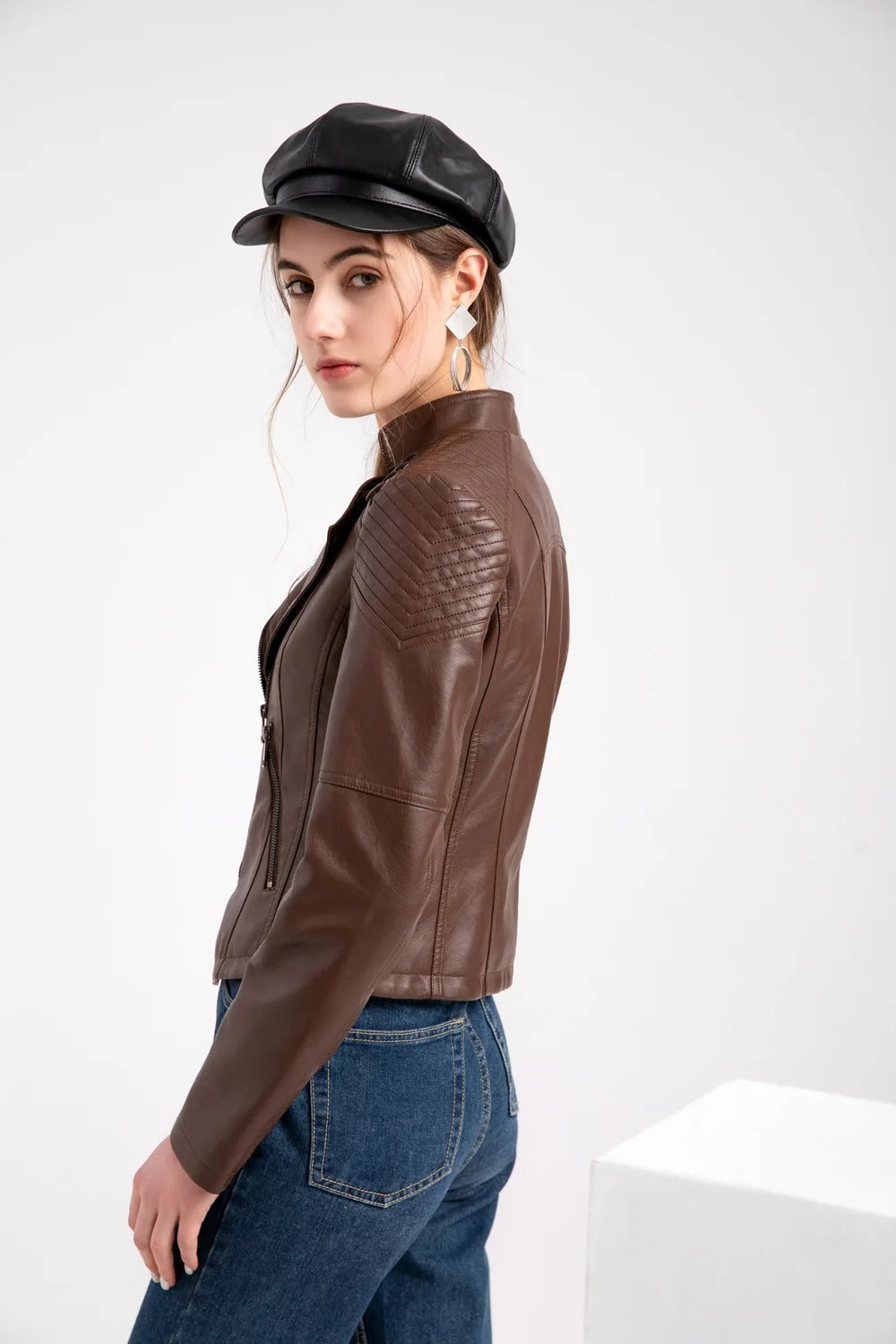 Nova Vegan Leather Biker Jacket