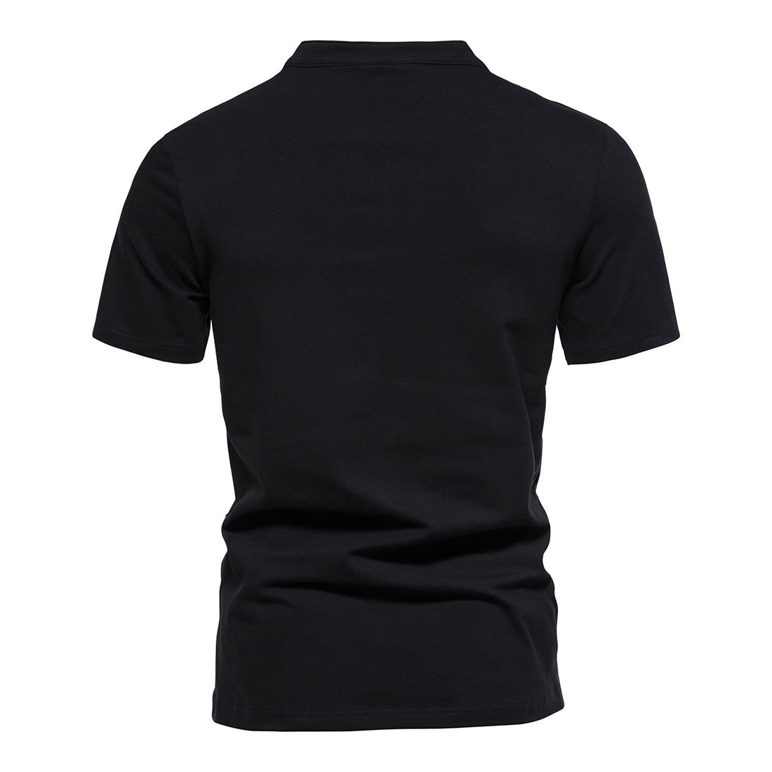 Henry V-Neck Collarless Henley Tee