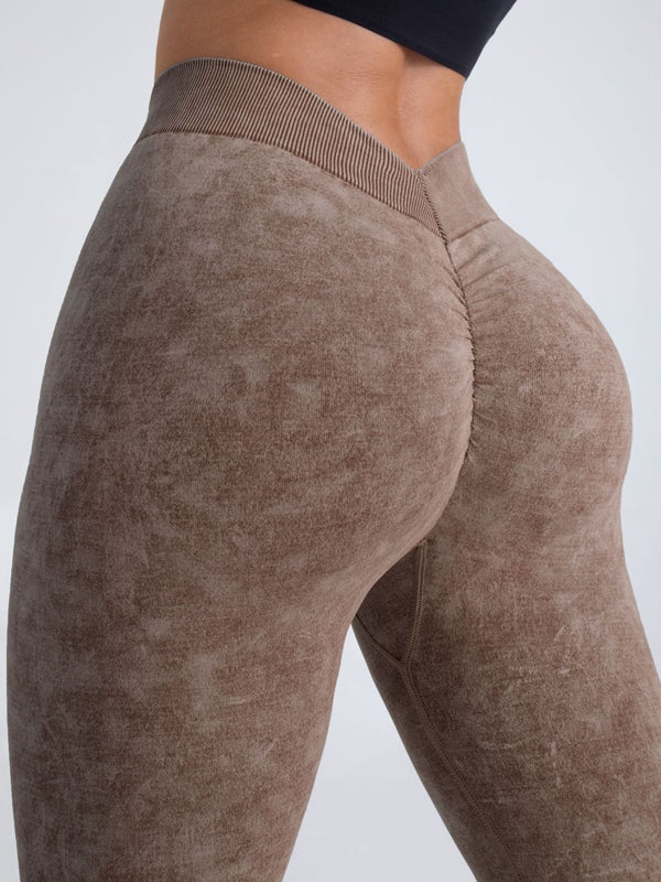 Betty Acid Wash V Booty Sculpting Leggings