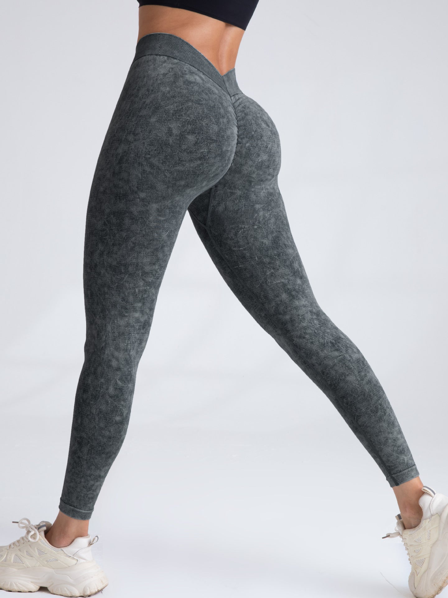 Betty Acid Wash V Booty Sculpting Leggings