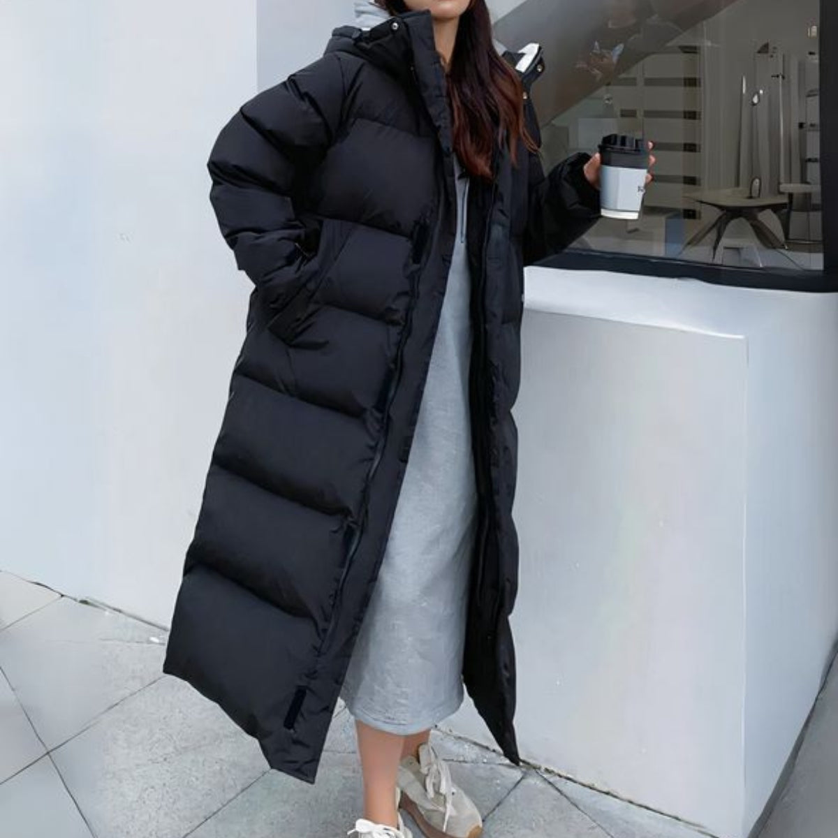 Thea Waterproof Long Puffer Jacket