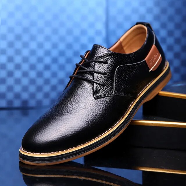 Matteo Genuine Leather Oxford Shoes