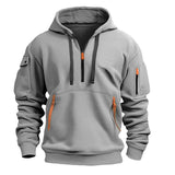 Hudson Half Zip Hooded Pullover