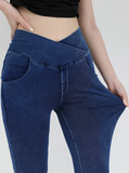 Miracle Sculpting Crossover Flare Jeans