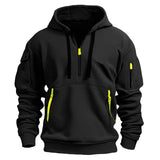 Hudson Half Zip Hooded Pullover