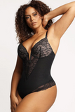 Elysia Sculpting Deep V-Neck Lace Bodysuit - BUY 1 GET 1 FREE