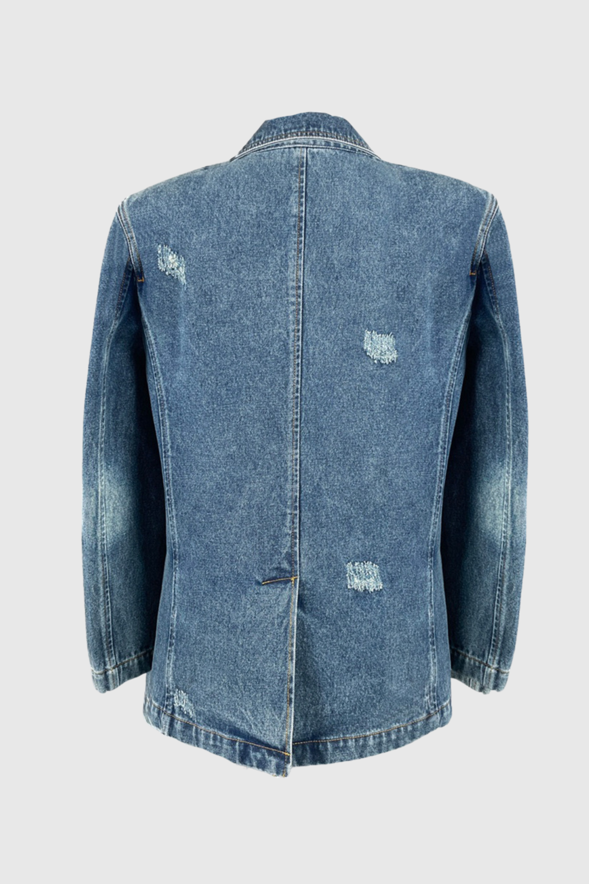 Arden Denim Rosette Lapel Jacket