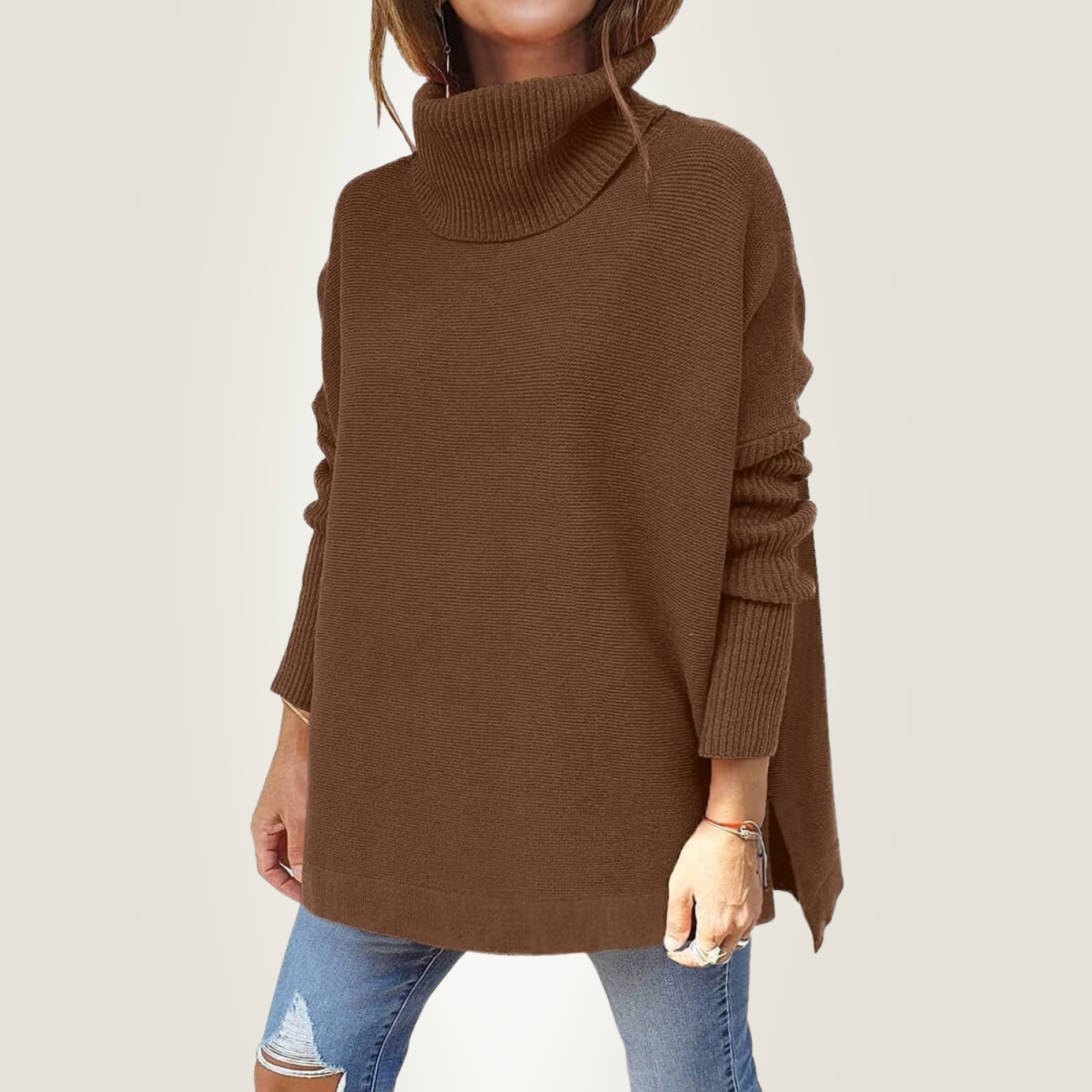 Verity Relaxed Fit Turtleneck Jumper