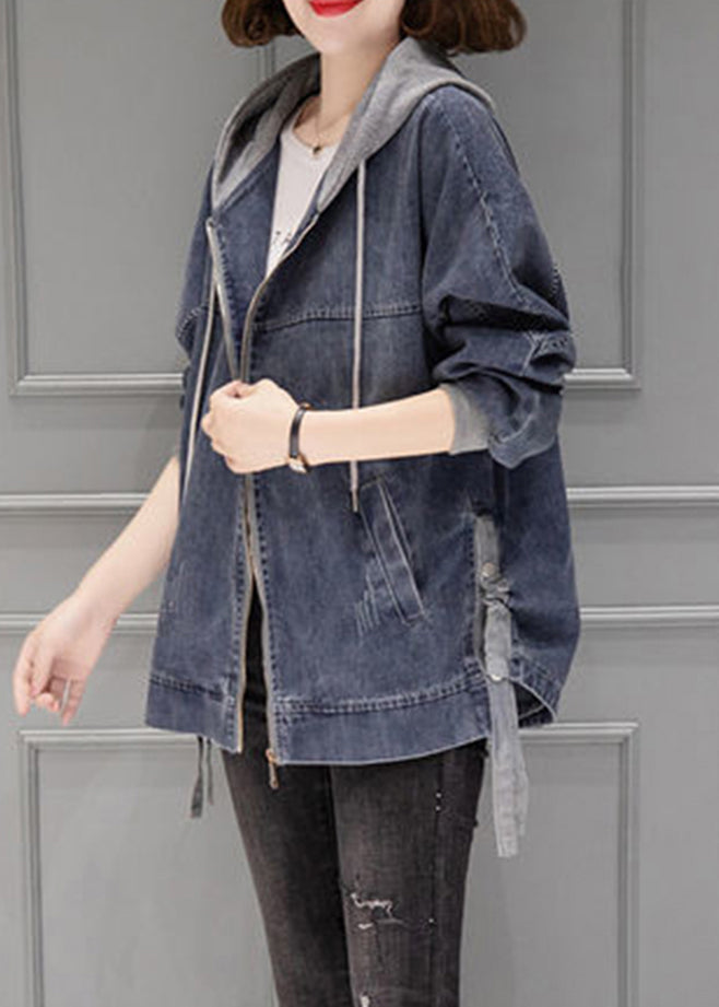 Rue Vintage Wash Hooded Denim Jacket