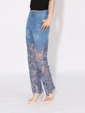 Zora Lace Straight Leg Jeans