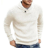 Felix Men's Ribbed Shawl Collar Pullover Sweater