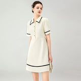 Stevie Contrast Trim Polo Mini Dress