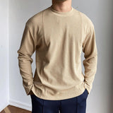 Asher Men's Textured Crew Neck Pullover Shirt