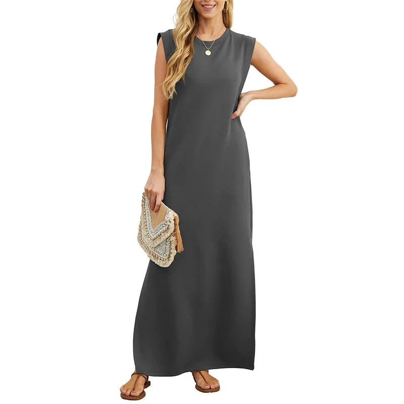 Aria Essential Split Hem Maxi Dress