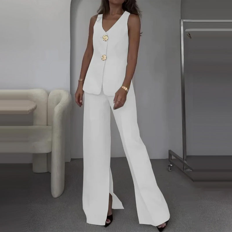 Pamela 2-Piece Statement Vest & Pants Set